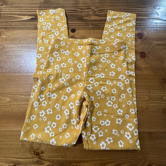 4/$12 NEW Old Navy Yellow Floral Kids Leggings - Picture 3 of 3
